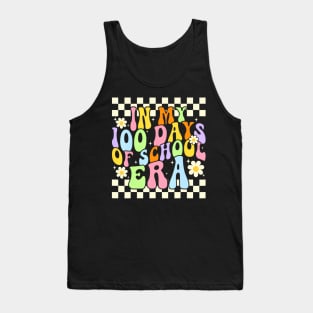 In My 100 Days Of School Era 100 Days School Teacher Groovy Tank Top